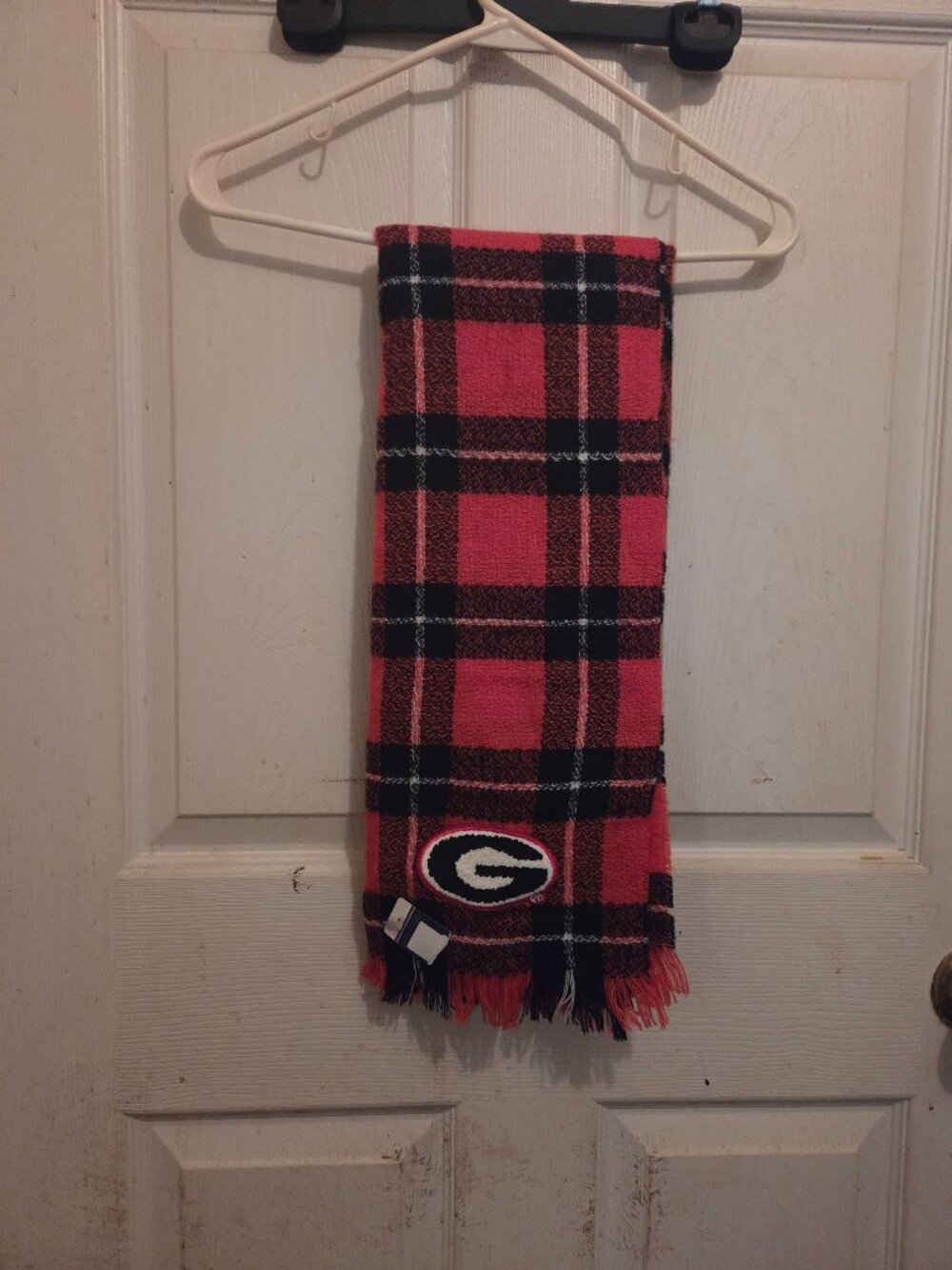 Georgia Bulldogs Plaid Blanket Scarf